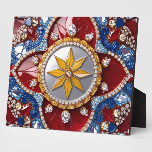 コロンビア色のプラークモダンデザイン フォトプラーク (側面)