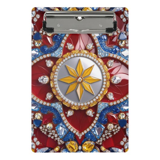 コロンビア色のミニクリップボード ミニクリップボード (正面)