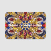 コロンビア色の名前タグ 名札 (正面)