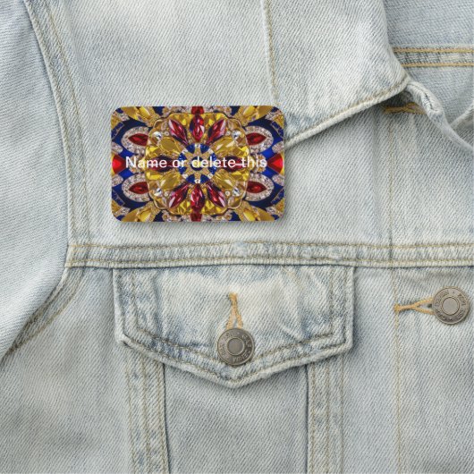 コロンビア色の名前タグ 名札 (インサイチュ)