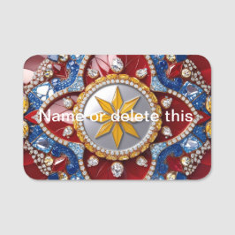 コロンビア色の名前タグ 名札