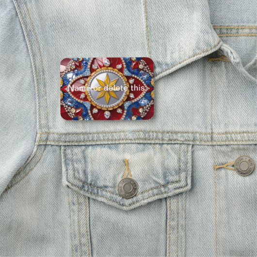 コロンビア色の名前タグ 名札 (インサイチュ)