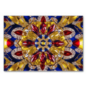 コロンビア色の特別なテーブルカード テーブルナンバー (裏面)