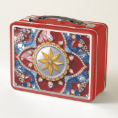 コロンビア色の金属ステンレス弁当箱 メタルランチボックス (裏面)