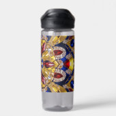 コロンビア色水瓶デザイン ウォーターボトル (背面)