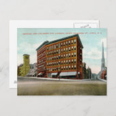 コロンビア通り、ユーティカ、ニューヨーク 1909 ヴィンテージ ポストカード (正面/裏面)