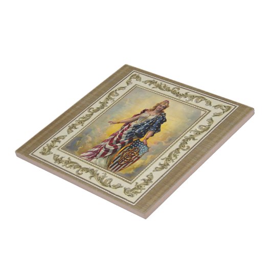 コロンビア醸造株式会社ポスターセラミックタイル タイル (側面)