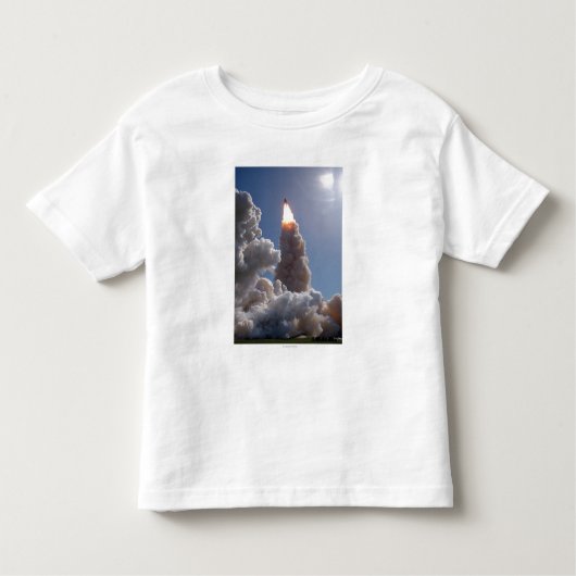 コロンビア180の回転および焼跡の写真 トドラーTシャツ (正面)