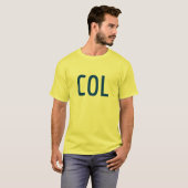 コロンビア3 Partコンボデザイン – コロンビア国旗 Tシャツ (正面フル)