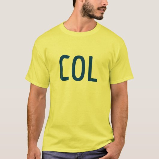 コロンビア3 Partコンボデザイン – コロンビア国旗 Tシャツ (正面)