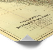 コロンビア、エクアドル、ペルー、パナマ3 ポスター (角)