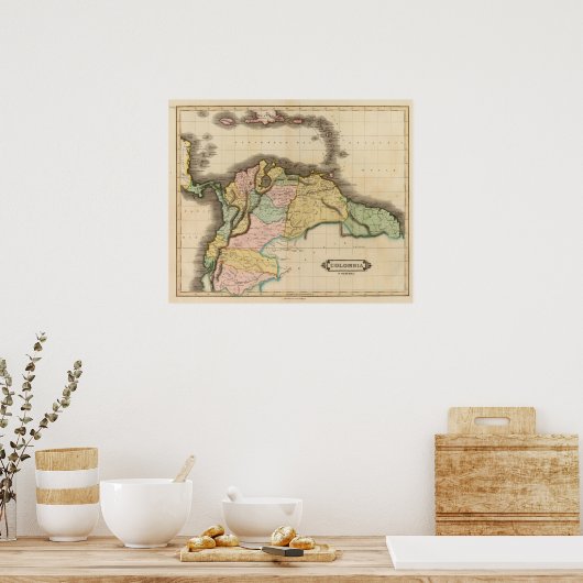 コロンビア、グアヤナ ポスター (キッチン)