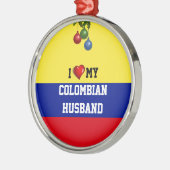 コロンビア:コロンビアの夫が大好き メタルオーナメント (左)