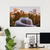 コロンビア、サウスカロライナのダウンタウン ポスター (ホームオフィス)