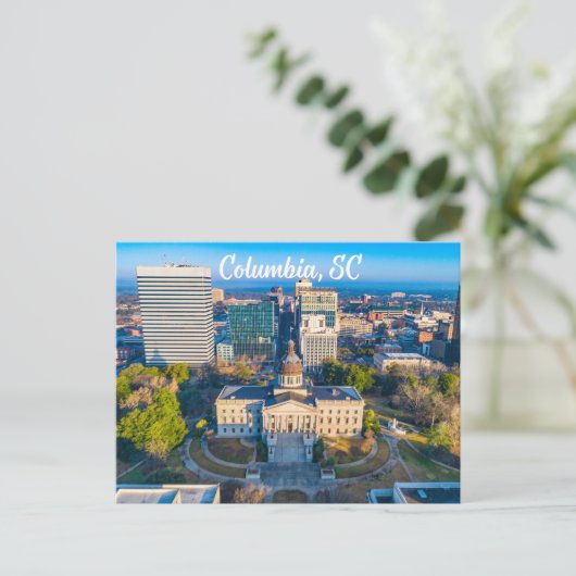 コロンビア、サウスカロライナのダウンタウン ポストカード (スタンド正面)