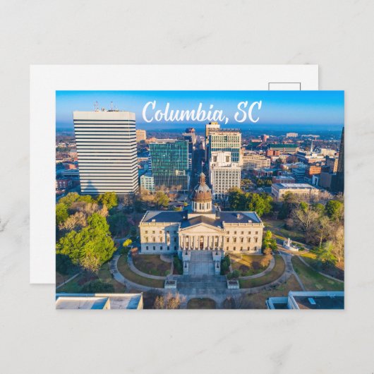 コロンビア、サウスカロライナのダウンタウン ポストカード (正面/裏面)