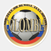 コロンビア サッカーボール スポーツ ラウンドシール (正面)