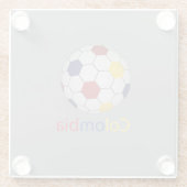 コロンビア サッカー ガラスコースター (裏面)