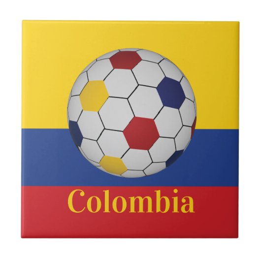 コロンビア サッカー ポスター タイル (正面)