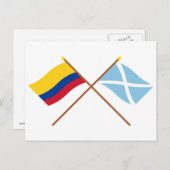 コロンビア&サンアンドレスYプロビデンシア横断旗 ポストカード (正面/裏面)