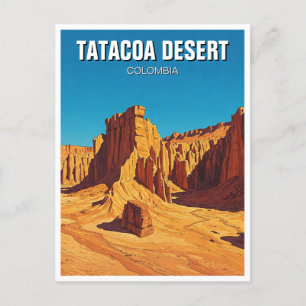 コロンビア・タタコア砂漠の旅行 ポストカード