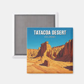 コロンビア・タタコア砂漠の旅行 マグネット (正面/裏面)