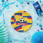 コロンビア・フットボール ペーパープレート (パーティー)
