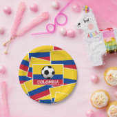 コロンビア・フットボール ペーパープレート (パーティー)