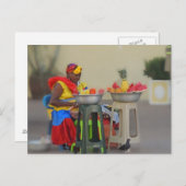 コロンビア – フルーツカリブのベンダー ポストカード (正面/裏面)