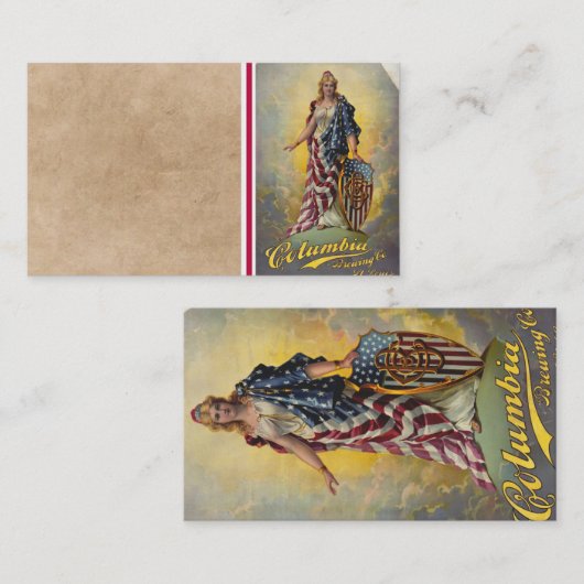 コロンビア・ブルーイング社ポスター 名刺 (正面/裏面)