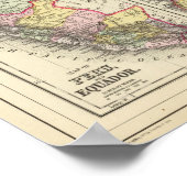 コロンビア、ベネズエラ、ギアナ ポスター (角)