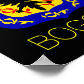 コロンビア,ボゴタの紋章 ポスター (角)