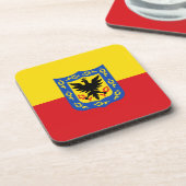 コロンビア，ボゴタ国旗 コースター (左側)