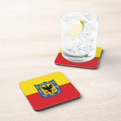 コロンビア，ボゴタ国旗 コースター (右側)