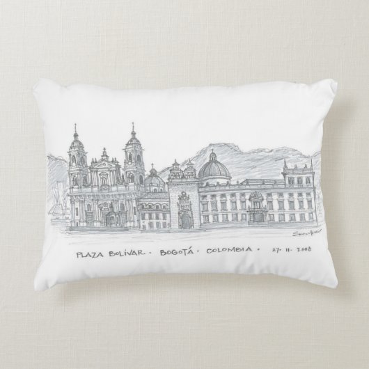コロンビア,ボゴタ,プラザボリバル アクセントクッション (正面)