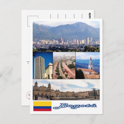 コロンビア – ボゴタ – モザイク –  ポストカード (正面/裏面)
