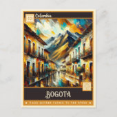 コロンビア，ボゴタ |ヴィンテージ絵画ー ポストカード (正面)