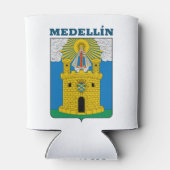 コロンビア，メデリンの紋章 缶クーラー (裏面)
