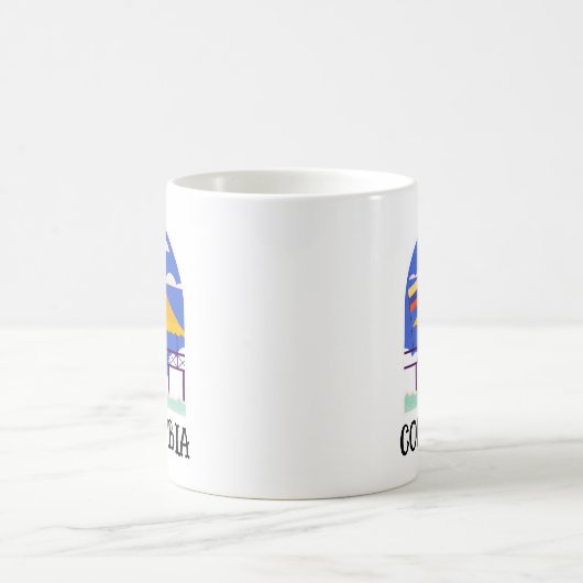 コロンビア・ヴィンテージ旅行 コーヒーマグカップ (中央)