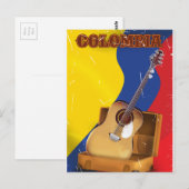コロンビア ヴィンテージ バケーション ギター ポスター ポストカード (正面/裏面)
