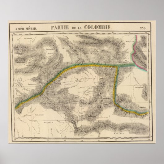 コロンビア、南米6 ポスター (正面)