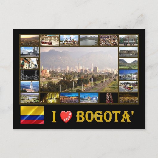 コロンビア – I Love Bogota - ポストカード (正面)
