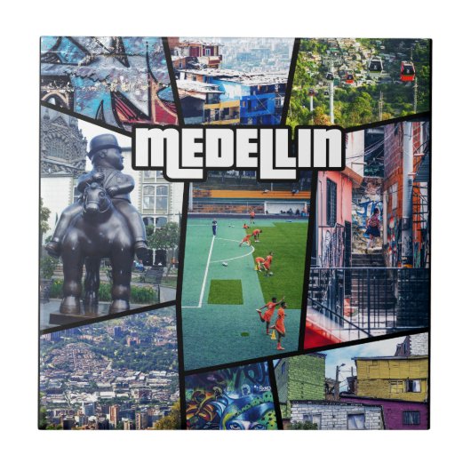 コロンビアAntioquia Medellin タイル (正面)