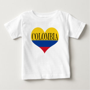コロンビアBandera Deコロンビアの旗 ベビーTシャツ