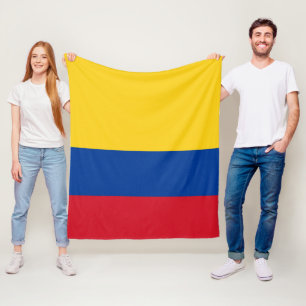 コロンビアBandera Deコロンビア媒体の旗 フリースブランケット
