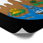 コロンビアCALIコート・オブ・アームズ ポスター (角)