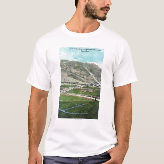コロンビアGardensButte、MTの空中写真 Tシャツ (正面)