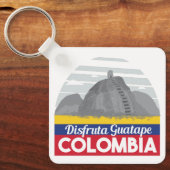 コロンビアGuatapeヴィンテージトラベルキーチェーン キーホルダー (正面)