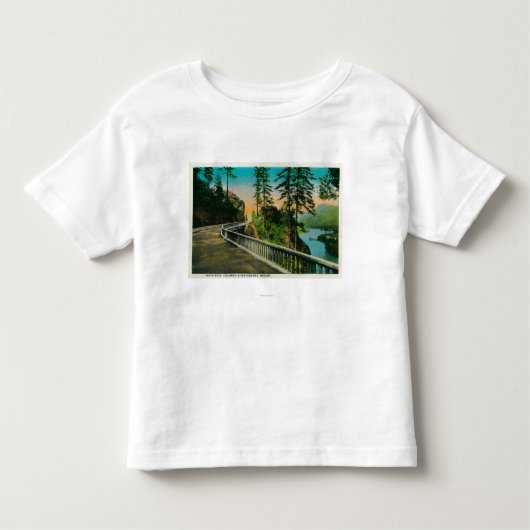 コロンビアRiverColumbiaの川の歯の石、または トドラーTシャツ (正面)