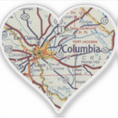 コロンビアSCヴィンテージマップ シール (正面)